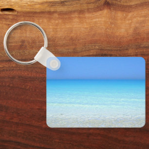 Seascape turquoise scenery keychain