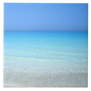 Seascape turquoise scenery tile