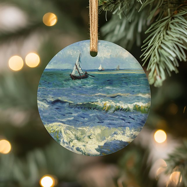 Seascape | Vincent van Gogh Ceramic Ornament (Creator Uploaded)