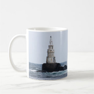 Seascape with lighthouse coffee mug
