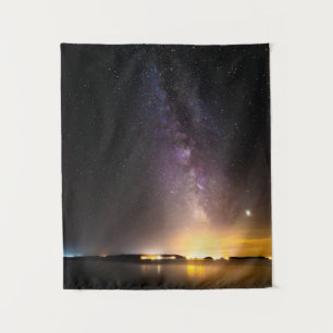 Seascape with milky way tapestry
