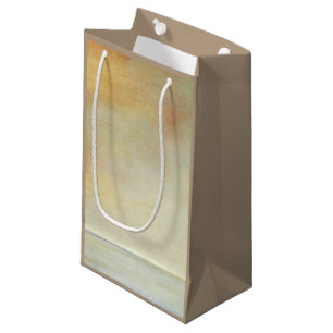 Seascape with Tranquil Orange Sunset Small Gift Bag