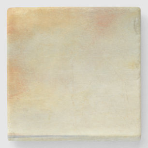 Seascape with Tranquil Orange Sunset Stone Coaster