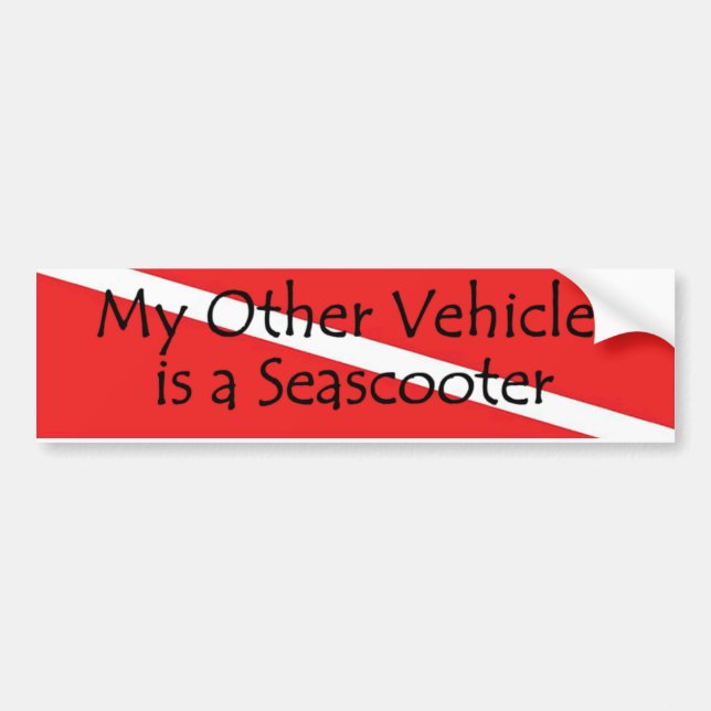 seascooter bumper sticker (Front)
