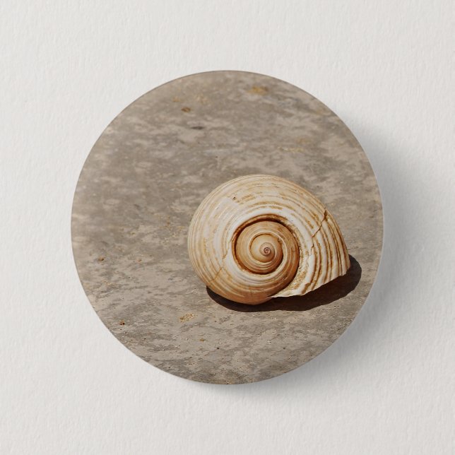 SeaShell 2 Inch Round Button (Front)