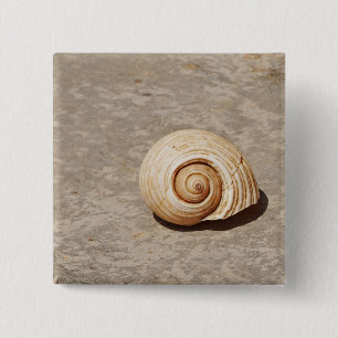 SeaShell 2 Inch Square Button