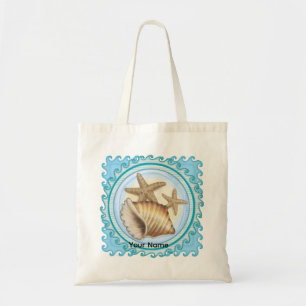 Seashell and Starfish Tote Bag