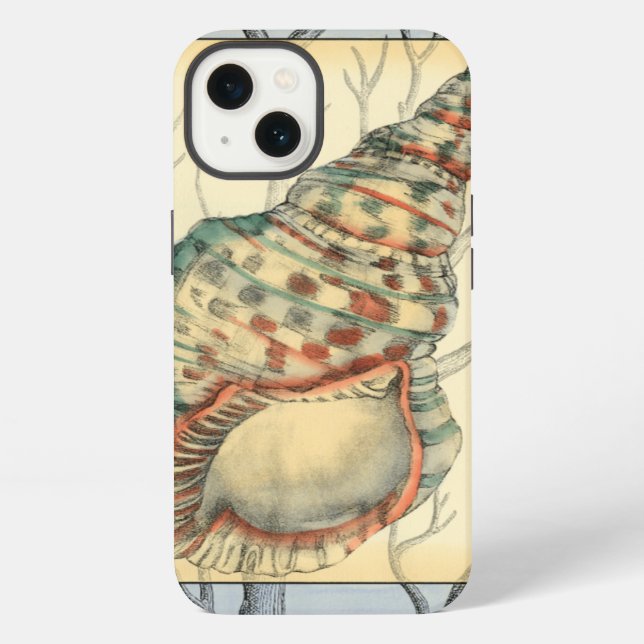Seashell and Tree Branches iPhone Case (Back)