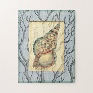 Seashell and Tree Branches Jigsaw Puzzle