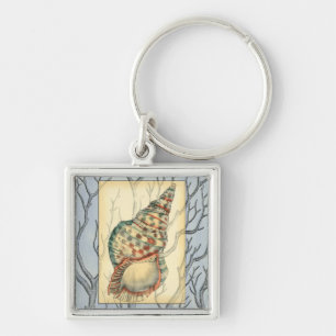 Seashell and Tree Branches Keychain