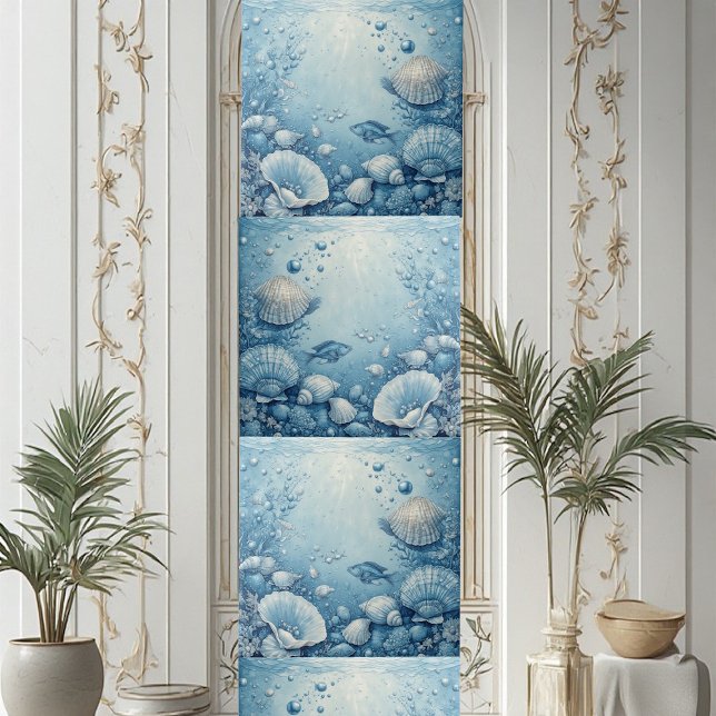 Seashell Aquatic Fish Underwater Filtering Light  Tile (Seashell Aquatic Fish Underwater Filtering Light Ceramic Tile)