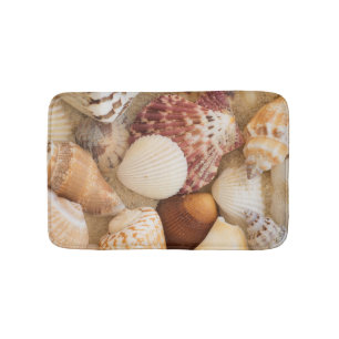 Seashell Arrangement Bath Mat