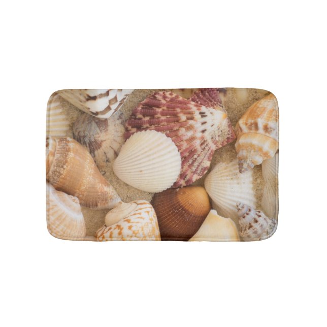 Seashell Arrangement Bath Mat (Front)