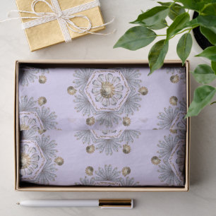 Seashell Art Pattern Lavender Tissue Paper