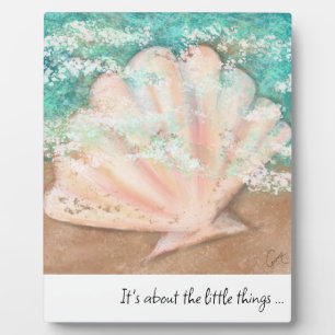 Seashell Art & Quote Plaque
