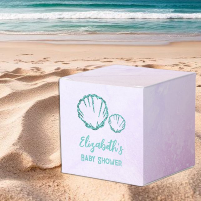 Seashell Baby Shower Favor Box (Creator Uploaded)