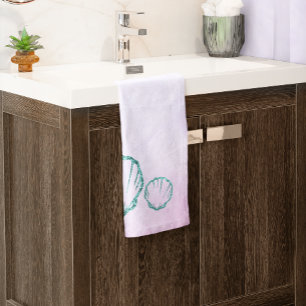 Seashell Baby Shower Hand Towel