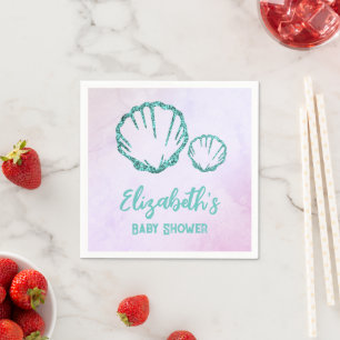 Seashell Baby Shower Napkin