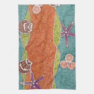 Seashell Batik Kitchen Towel