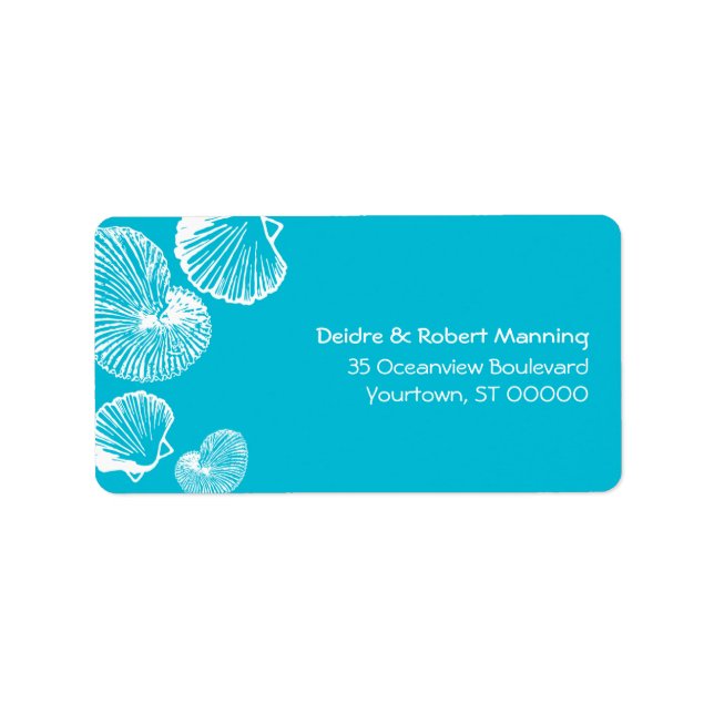 Seashell Beach Address Label (Front)