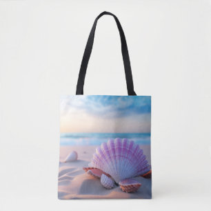 Seashell Beach Nature Serene Tranquil Tote Bag