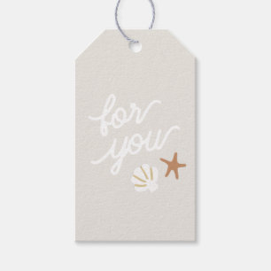 Seashell Beach Starfish For You Favor Gift Tags