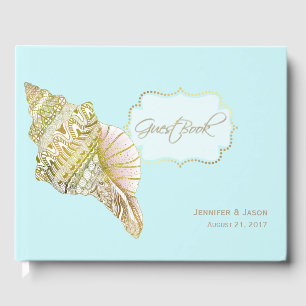 Seashell Beach Wedding Livre d'Invité