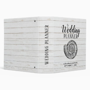 Seashell Beach Wedding Planner Binder