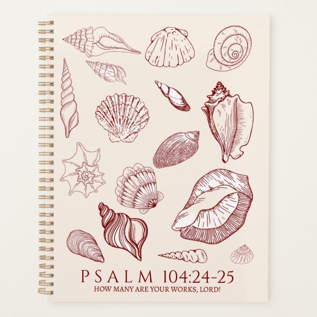 Seashell Bible Verse Planner (Front)