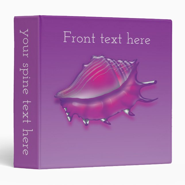 Seashell Binder (Front/Spine)