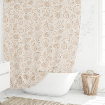 Seashell Coastal Nautical Boho Beach Neutral Cream