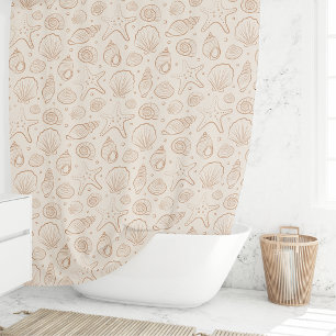 Seashell Coastal Nautical Boho Beach Neutral Cream