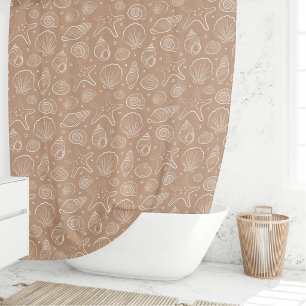 Seashell Coastal Nautical Boho Beach Neutral Tan