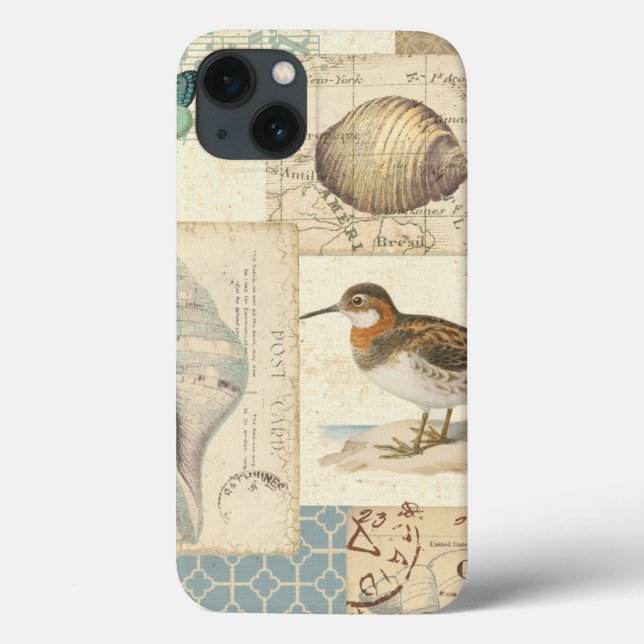 Seashell Collage Case-Mate iPhone Case (Back)