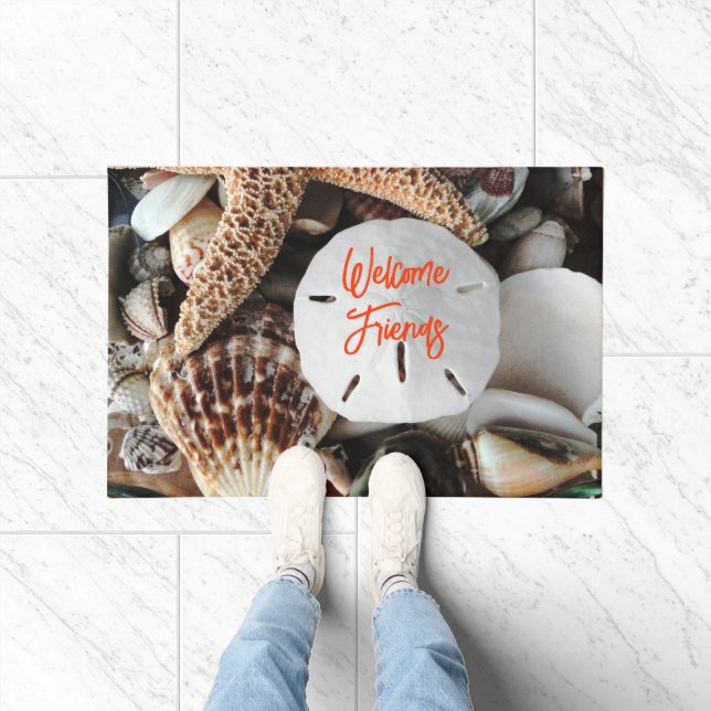 Seashell Collection Welcome Friends Doormat (Indoor)