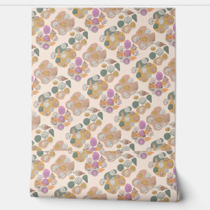 Seashell. Colour Blobs Wallpaper
