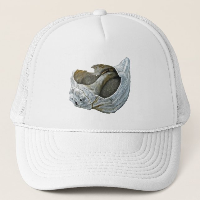 Seashell - Customize Choose your background colour Trucker Hat (Front)