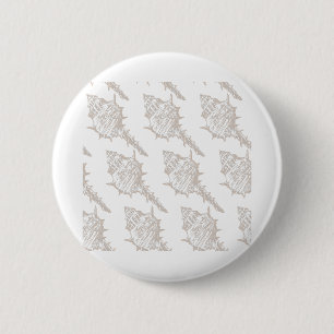 Seashell elegant pattern 2 inch round button