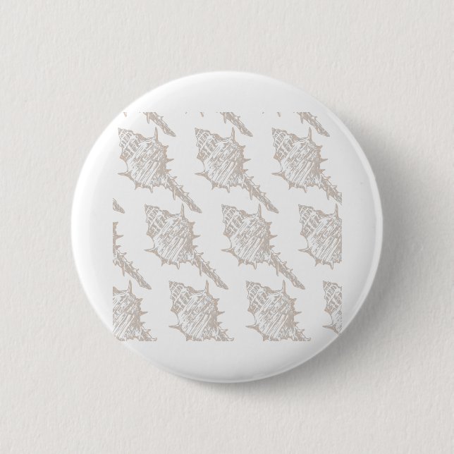 Seashell elegant pattern 2 inch round button (Front)