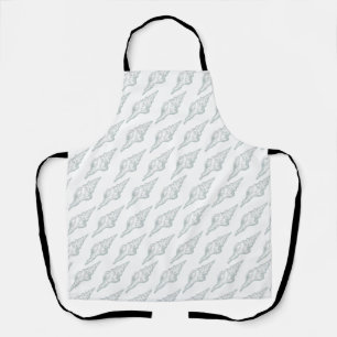Seashell elegant pattern accent pillow cake pan apron