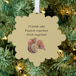 Seashell/Fossickers  Ornament Card