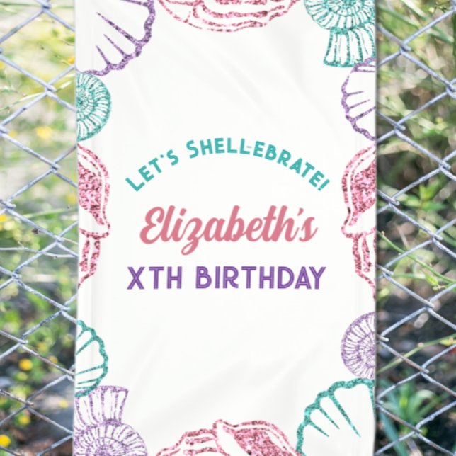 Seashell Girls Birthday Banner (Creator Uploaded)