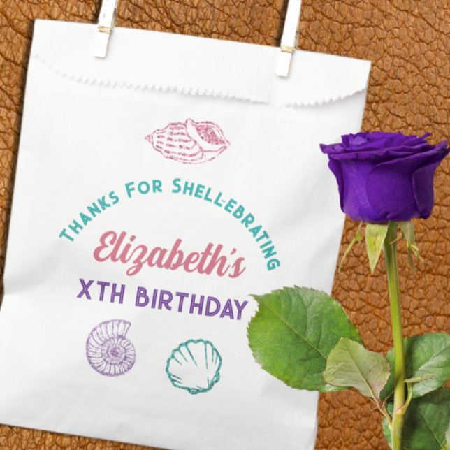 Seashell Girls Birthday Favour Bag (Creator Uploaded)