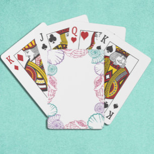 Seashell Girls Playing Cards