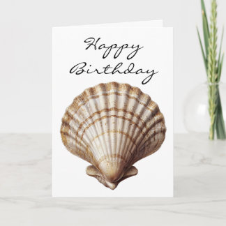 Seashell Happy Birthday Card