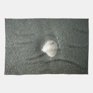 Seashell in the Sand: A Salty Souvenir Kitchen Towel