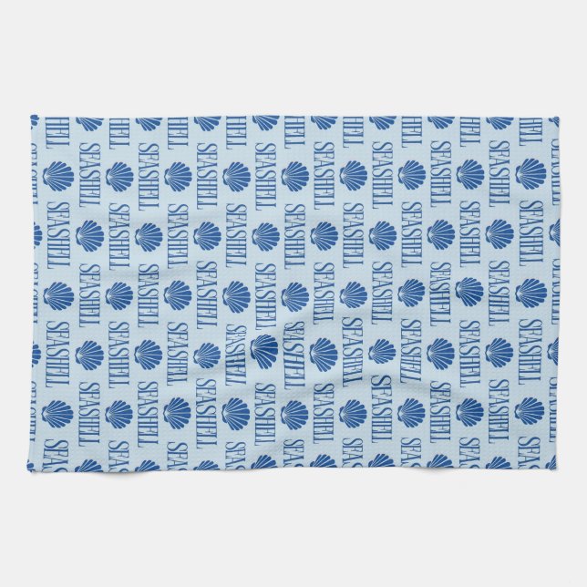 Seashell Kitchen Towel (Horizontal)