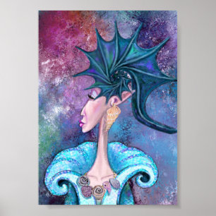 Seashell Lady Poster - Painting