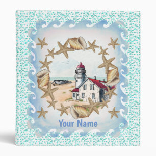 Seashell Lighthouse binder