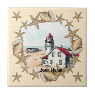 Seashell Lighthouse tile